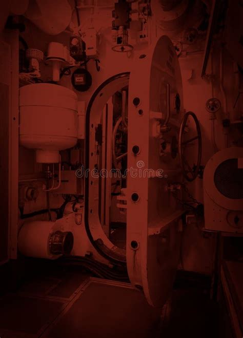 Interior of an Old Submarine - Bed Stock Image - Image of deep, boat ...