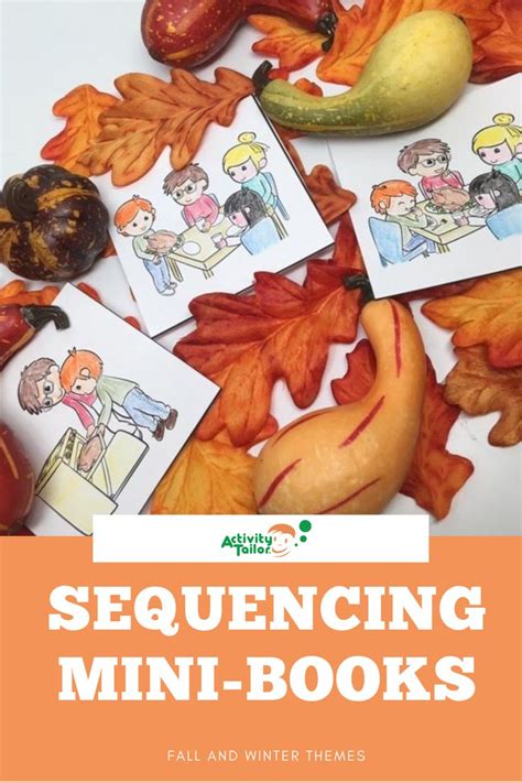 sequencing mini books  step sequencing pictures stories fall
