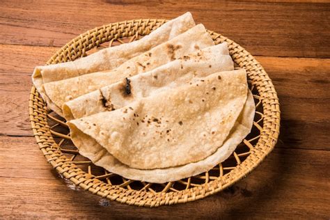premium photo homemade fresh wheat flour chapati  roti