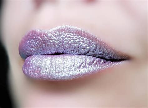 Purple Lipstick Lips