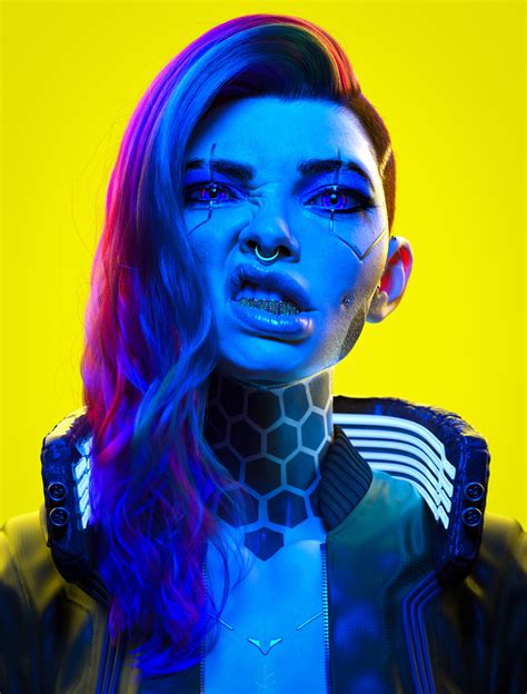 art  jhill cyberpunk girl