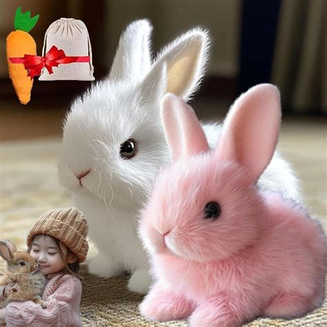 Betterlife Bunny Realistic Bunny Toy, Robot Bunny Pet Realistic,Bundy