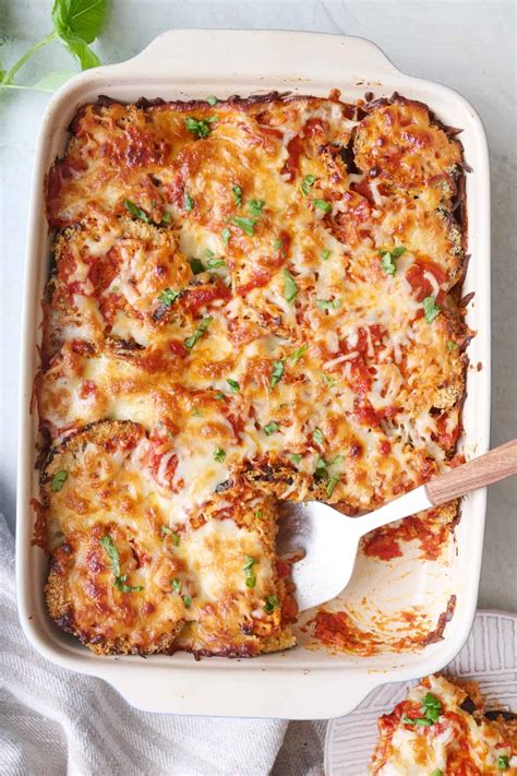 Crispy Eggplant Parmesan Recipe Crispy Baked Eggplant Parmesan Recipe