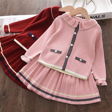 keelorn children clothing  girls sets autumn winter girls cardigan