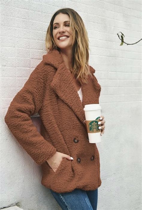 sherpa fleece jacket  knee lengthfrock