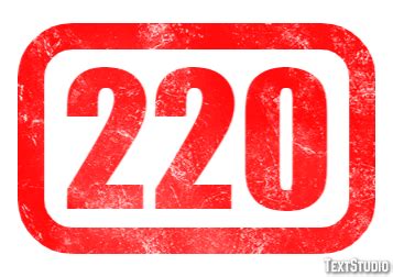 220 Text Effect and Logo Design Number