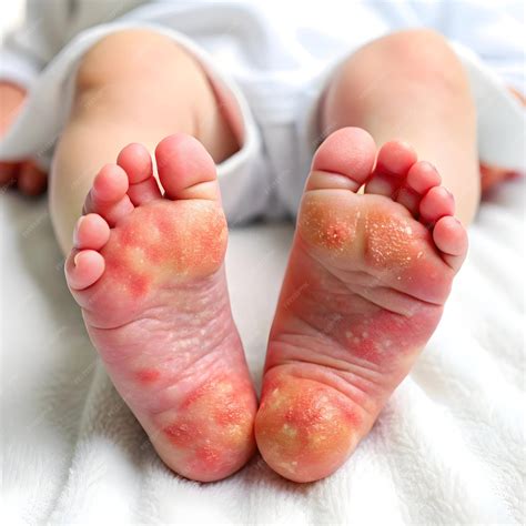 Atopic dermatitis newborn feet eczema | Premium AI-generated image