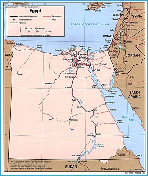 Egypt Metro Map - TravelsFinders.Com