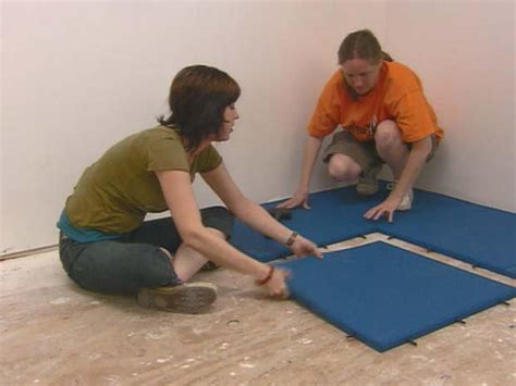 How to Install Rubber Tile Flooring | how-tos | DIY