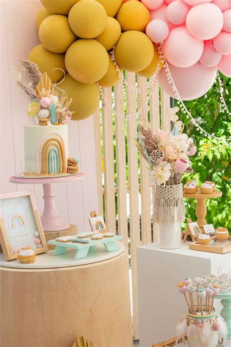 rainbows birthday party ideas photo    rainbow birthday