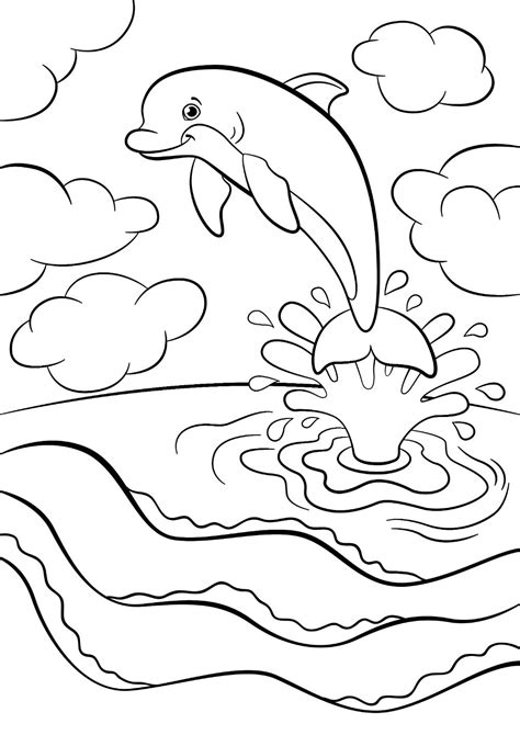 Free DOLPHIN Coloring Pages for Download (Printable PDF)