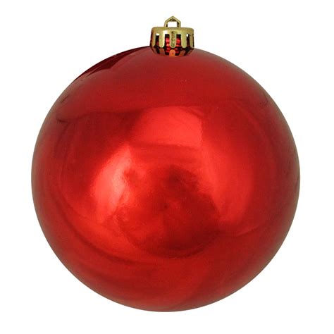 Northlight 6" Shatterproof Shiny Christmas Ball Ornament - Red ...