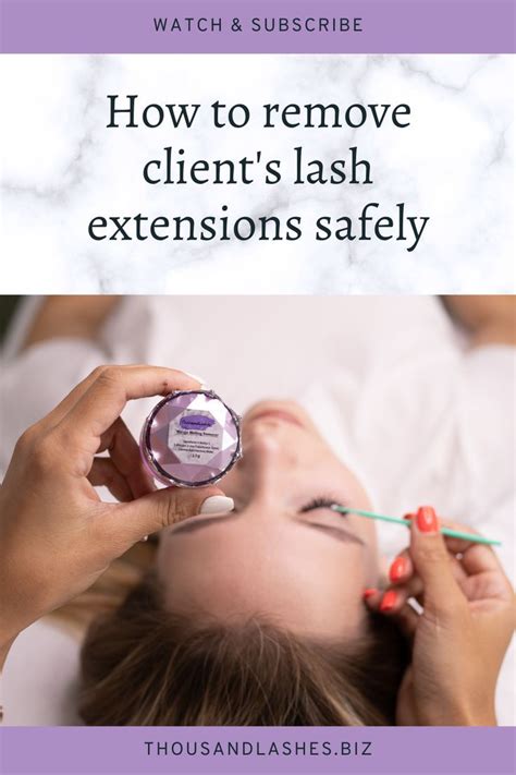 how to remove lash extensions at home safely