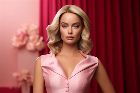 Premium AI Image | margot robbie in the barbie live action movie cinematic