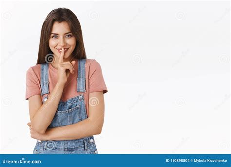 Girl Asking Not Tell Anyone Her Dirty Little Secret Giggle Mysteriously ...