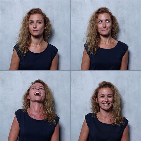 These photos show women's faces before and after orgasms