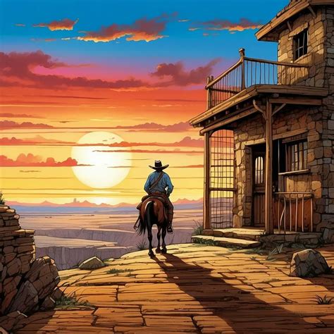 Western Art Comic Illustration Leonardo Prompt - promptsideas.com