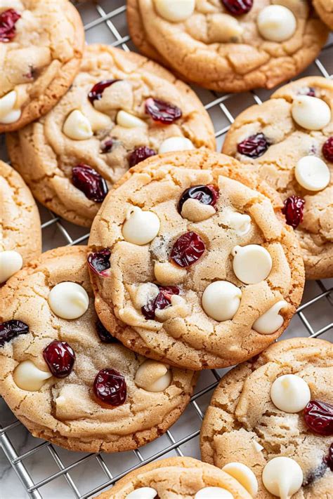 White Chocolate Cranberry Cookies - Insanely Good