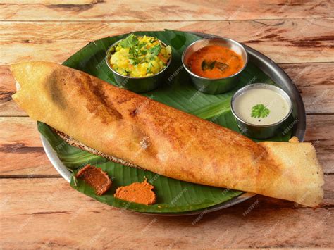 premium photo masala dosa  south indian traditional  popular