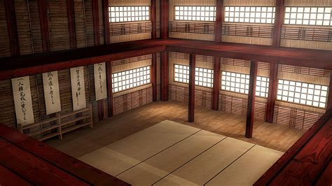 Martial Arts Dojo Interior | Daz 3D