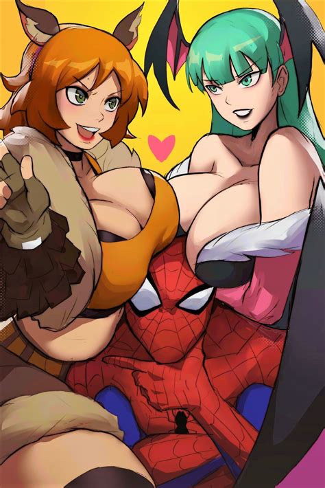 Morrigan Spider Man Squirrel Girl by foonie by Ayrton31 on DeviantArt