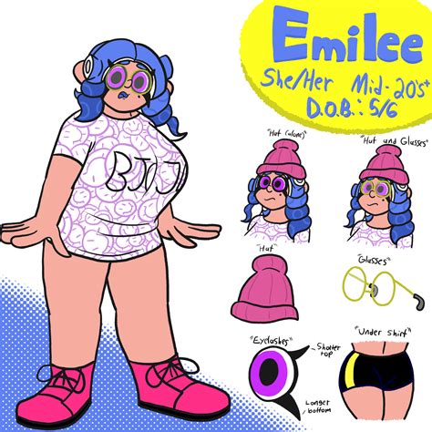 ArtStation - Splatoon OC- Emilee Reference Sheet