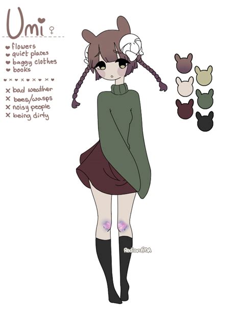 Umi Character Sheet [+ Speedpaint] by Ashichoo on DeviantArt