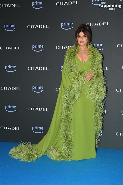 Priyanka Chopra Jonas Displays Her Cleavage at the Premiere of “Citadel