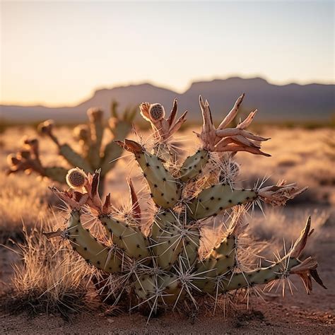 Premium AI Image | illustration of desert flora and fauna landscape ...