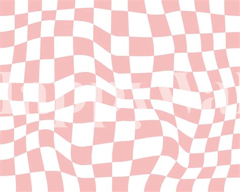 Pink Retro Checkered Wallpaper: Vibrant 90s Style Design