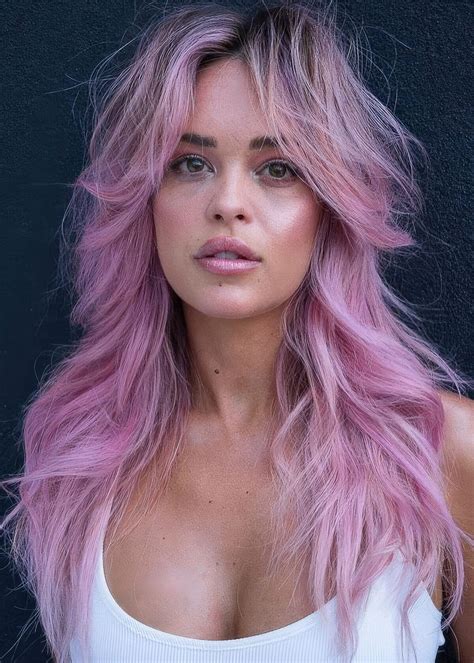 New curling tools will style the long wolf cut women 17