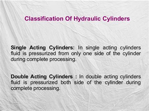 Industrial Hydraulic Cylinder Applications