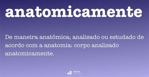 O Que É Anatomicamente