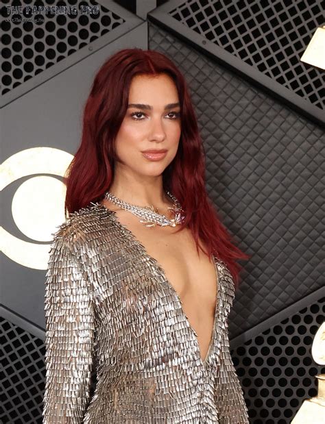 Dua Lipa Exposed Her Boobs In Deep Cleavage At Grammy (18+ Photos) | #