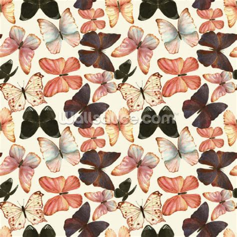 Colorful Watercolor Butterflies Wallpaper | Wallsauce US