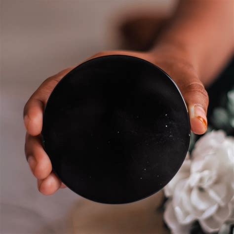 Black Obsidian Scrying Mirror | Scrying Tool – The Lilith store