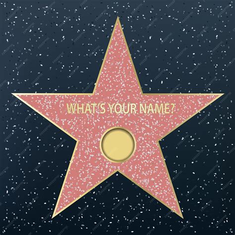Premium Vector | Walk of fame star.
