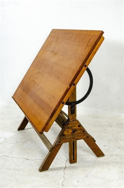 Vintage, Wooden Drafting Table | #4562609966