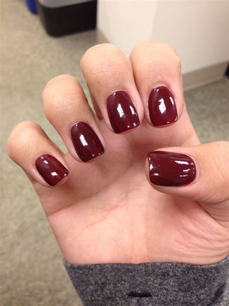 opi nail polish dark red