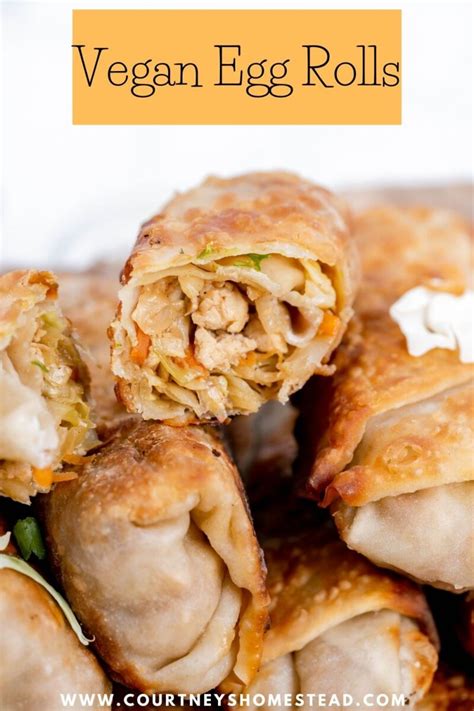 Vegan Egg Roll Recipe - Courtney's Homestead