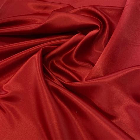 Delustered Satin – Red – Shine Trimmings & Fabrics