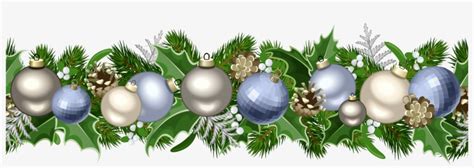 Free Christmas Garland Clip Art Black And White - Free Christmas Border ...