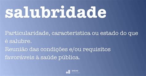 Salubridade O Que é