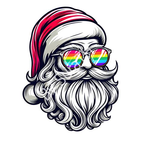 LGBT Santa Claus PNG, Santa Claus PNG, Gay Santa, Funny Santa