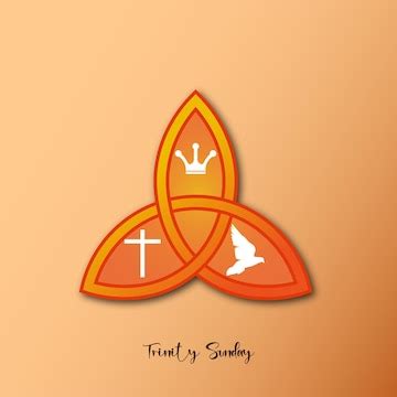Premium Vector | Trinity Sunday with religious trinity symbol vector