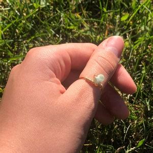 adjustable crystal rings etsy