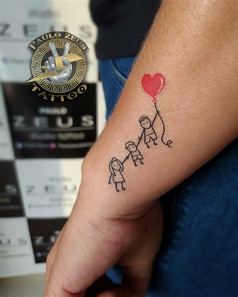 Tatuagem Com 3 Filhos