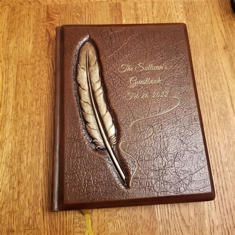 Personalized Handpainted Leather Wedding Photo Album Handmade Gift ...