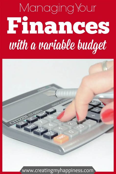 managing  finances   variable income