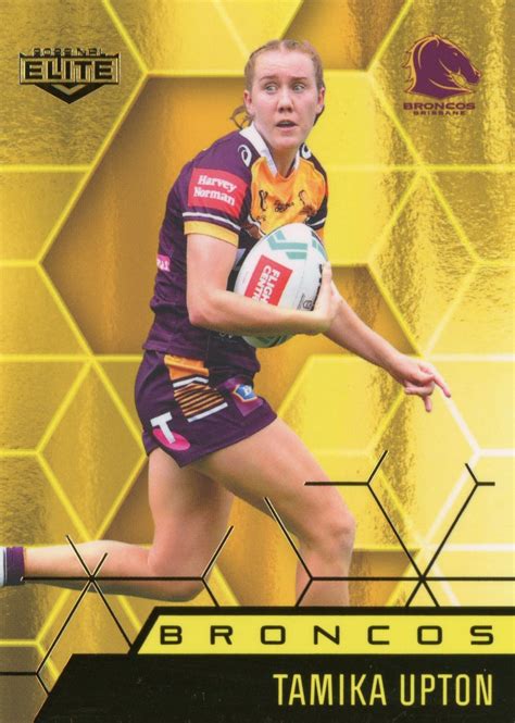 2022 NRL Elite Women Yellow Diamond Mojo - MWY09 Tamika Upton Brisbane Broncos - Gold Coast ...